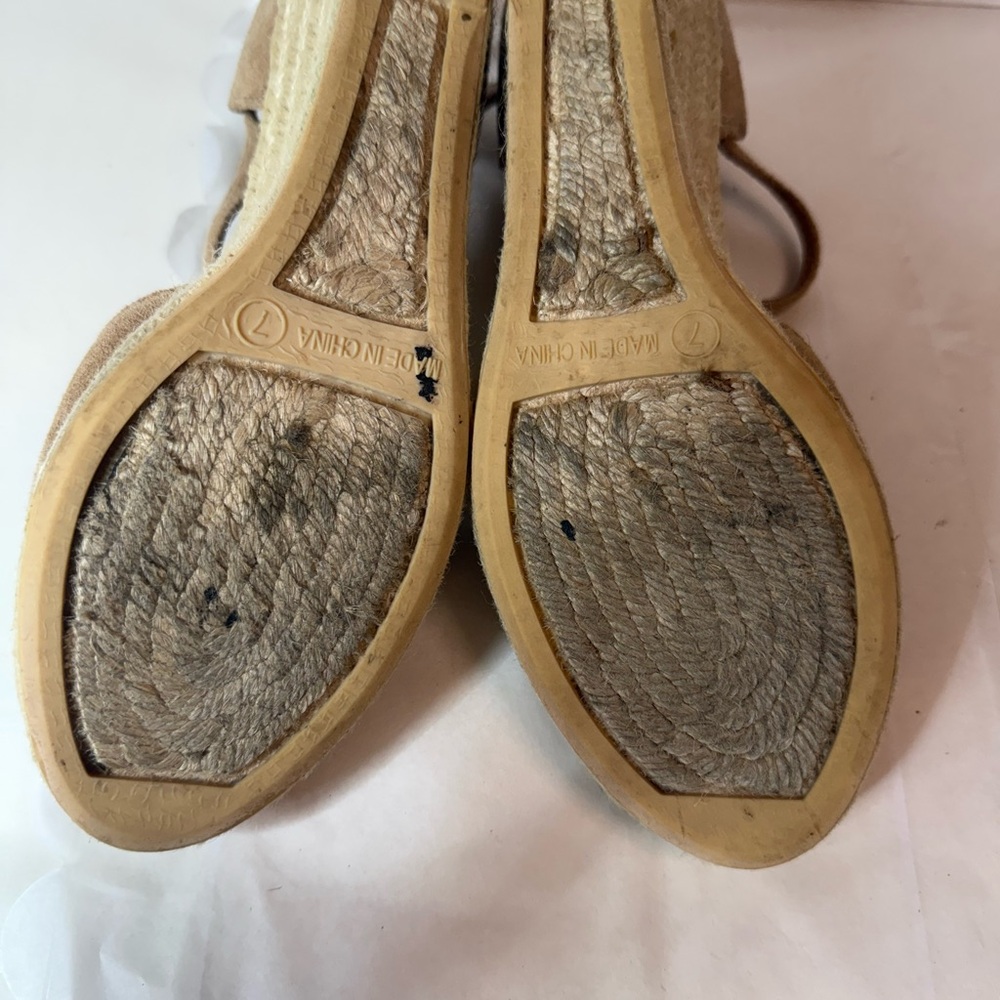 Talbots Lyndsey D’Orsay Suede Wedge Espadrilles - Picture 6 of 6